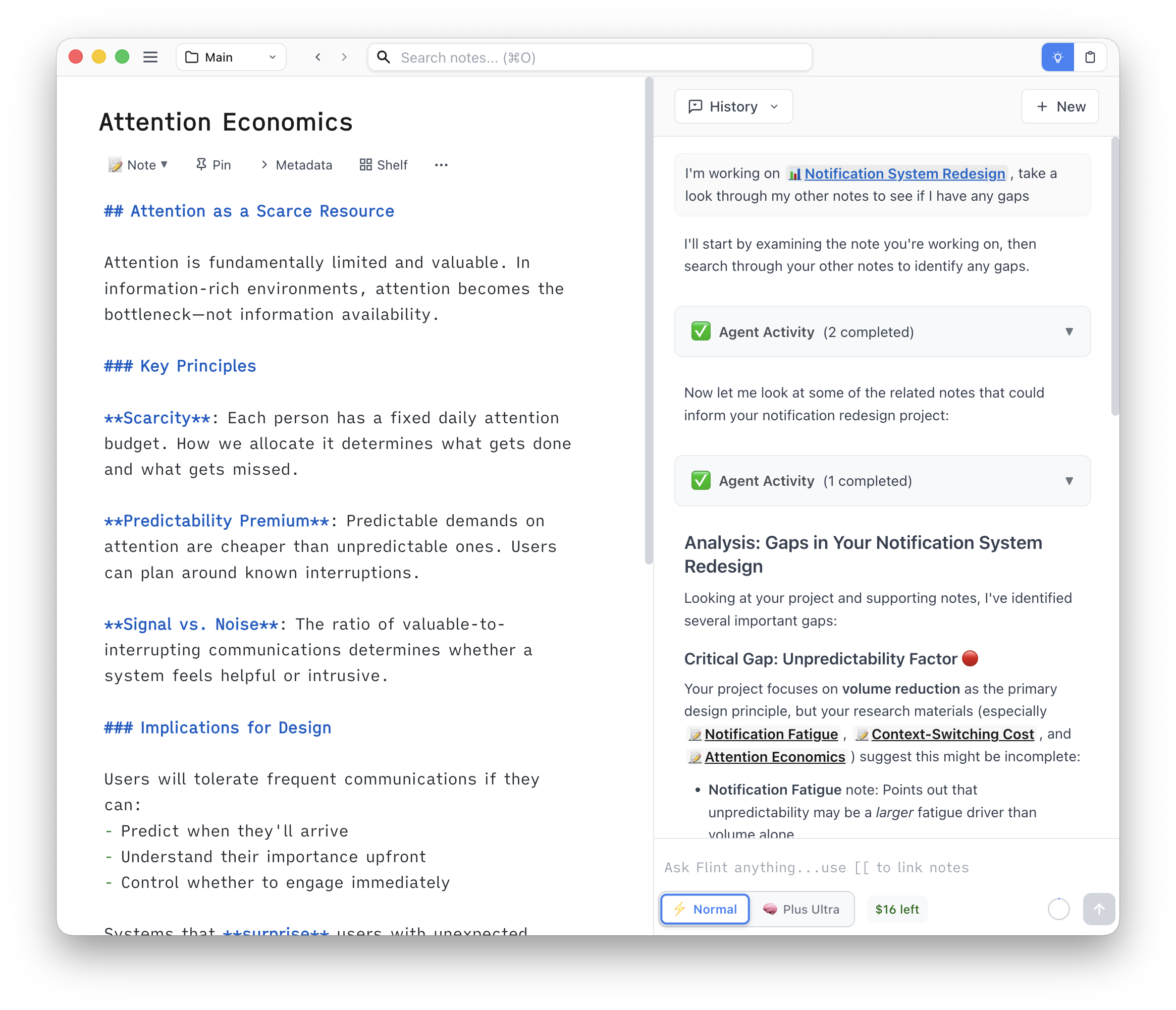 Agent suggesting connections